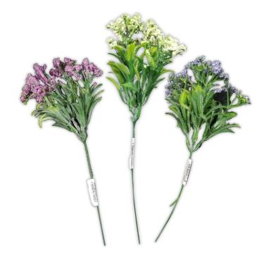 Imagem de Pick Decorativo Flores Gipso - 23cm Cor Lavanda