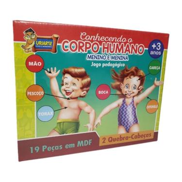 Imagem de Jogo Pedagógico Conhecendo O Corpo Humano - 19 Peças