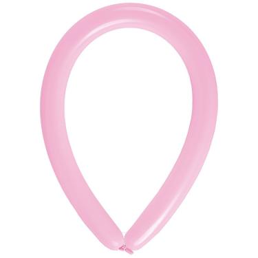 Imagem de Balão Canudo Rosa - 2 X 60 Polegadas - 50 Unidades