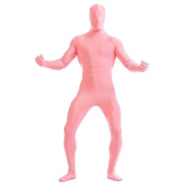Imagem de Gaoin Fantasias masculinas e femininas de lycra elastano para cosplay (rosa, pequeno)