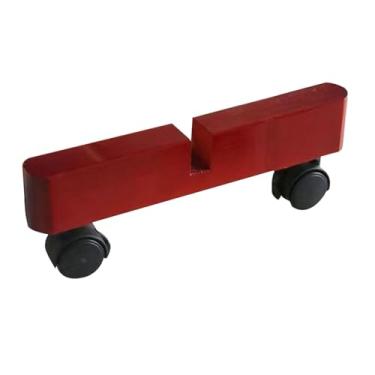 Imagem de IEUDNS Suporte de divisória de ambiente com base de suporte de tela de privacidade com rodas, fácil instalação, de painel de ambiente de madeira para