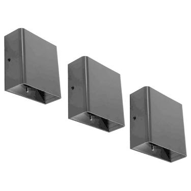 Imagem de 3x Arandelas Facho Duplo Ajustável Externa 5w Luz Amarela