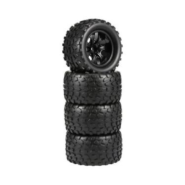 Imagem de Pneus De Caminhão RC Big Foot De 12mm Com Cubos Sextavados E Inserções