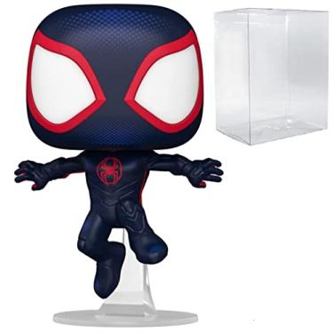 Imagem de POP Marvel: Homem-Aranha: Através do Verso Aranha – Miles Morales como boneco Funko de vinil do Homem-Aranha (embalado com caixa protetora compatível), multicolorido, 9,5 cm