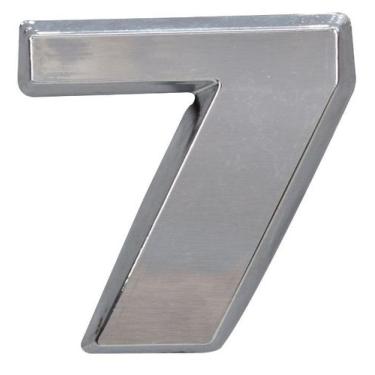 Imagem de Emblema Numerico Caminhão VW Constellation Numero 7 Cromado - Cepam