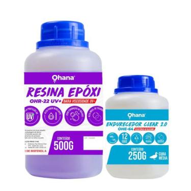 Imagem de Sistema Clear 2.0 Baixa Viscosidade UV - Kit 750g - Ohana Quimicos