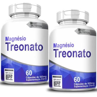 Imagem de Magnésio Treonato 60 Capsulas Kit 02 Unidades - 4Elementos