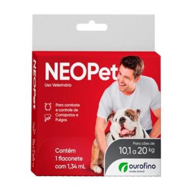 Imagem de Neopet Ourofino Fipronil Para Cães 10,1 a 20kg Pipeta 1,34ml - Ouro Fi