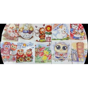 Imagem de Pano de Prato Estampado Pé de Galinha com Bainha 45x66cm Dani - no-bra