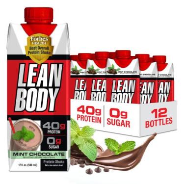 Imagem de Shake de proteína Labrada Lean Body Chocolate com menta 40g de proteín