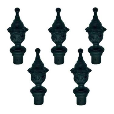 Imagem de Kit 5 Pinhas Ferro Fundido N10 P/ Grade Portão Sacada Muro - UNICLÁUDI