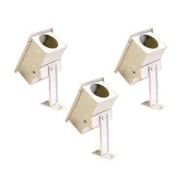 Imagem de Kit 3 Proteções Reforçadas Câmera Segurança Bullet 11X23X9Cm - BRASSOL