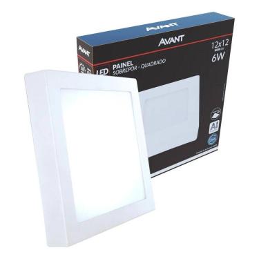 Imagem de Painel Led Alu 6W 6500K Sob. Quadrado Avant