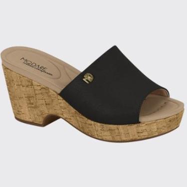 Imagem de Sandália Anabela Feminina Slide Conforto Plataforma Modare 7137.123.28368-Feminino