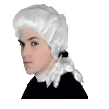 Imagem de Peruca de Juiz Colonial Teatro Festas Luiz XV Festas - CM Presentes e 