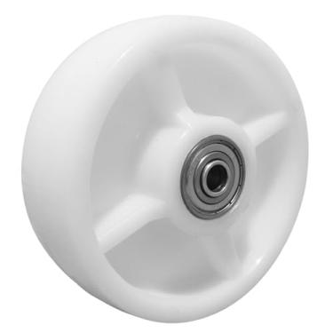 Imagem de Roda de Nylon 6 Polegadas com Duplo Rolamento Blindado 6203 ZZ – Suporta até 600 kg para Aplicações Industriais