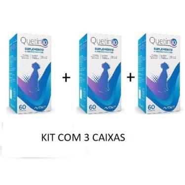 Imagem de KIT Suplemento Alimentar Quetin 10 para Cães 3 Caixas - Avert