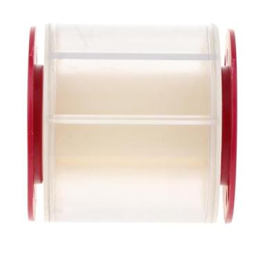 Imagem de YIJU Estojo de armazenamento de fitas de ginástica rítmica com rolo, fácil de transportar, recipiente dispensador, suporte de fita, enrolador, Roxo