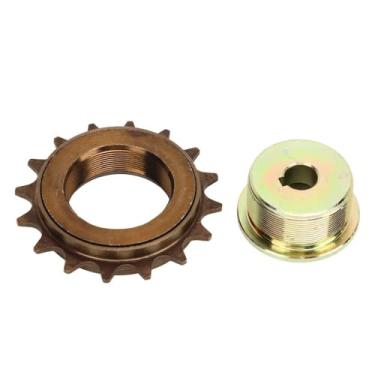 Imagem de Chiffonade Kit adaptador de roda livre para motores MY1016Z/MY1018/MY1020, roda dentada de ferro usinado CNC com 42 mm OD/27 mm ID para conversão de bicicleta elétrica (16T + adaptador)