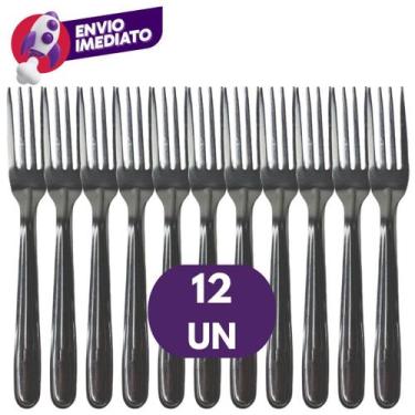 Imagem de Kit Garfo De Sobremesa Aço Inox Conjunto Dia a Dia Jogo Talher Resiste