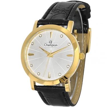 Imagem de Relógio Champion Feminino Couro Original Prova Dagua Brinco-Feminino