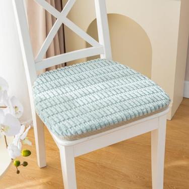 Imagem de Almofadas de cadeira para cadeiras de jantar, pacote com 1/2/4/6, almofadas de assento para cadeiras de sala de jantar, almofadas de cadeira de cozinha em forma de U com laços, almofadas de cadeira