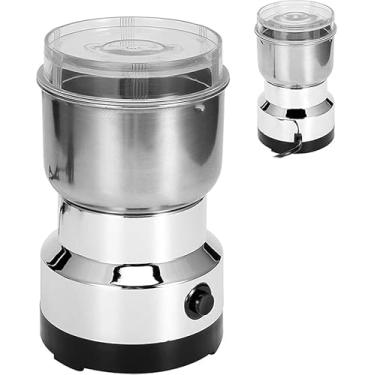 Imagem de Moedor de Café Elétrico 150g 150W – Aço Inox, Lâmina de Alta Velocidade, Ideal para Grãos, Especiarias, Amendoim e Cereais – Compacto, Durável e Fácil de Usar