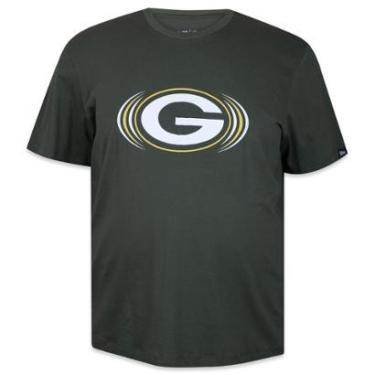 Imagem de Camiseta New Era Plus Size Regular NFL Bay Packers Masculino-Masculino