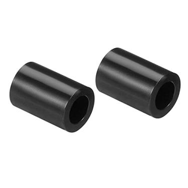 Imagem de PATIKIL Arruela espaçadora redonda, pacote com 200 Nylon 4,2 mm ID x 7 mm OD x 10 mm C para bloco de parafusos M4, impressora 3D, TV, montagem na parede, tomada elétrica, preta