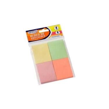 Imagem de Kit 10 Bloco de Anotações Adesivo Tom Pastel BRW