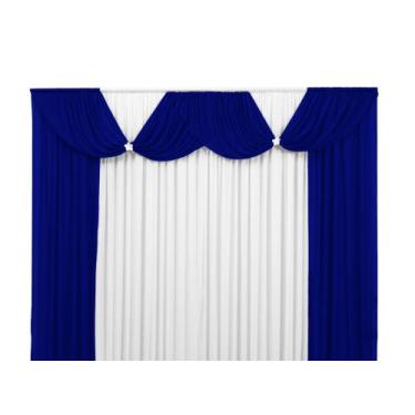 Imagem de Cortina Floripa Com Bandô + Presilha 2 Cores 2,00 x 1,70m Decoração Pa