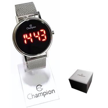 Imagem de Relógio Champion Feminino Digital Led Prateado CH40179T