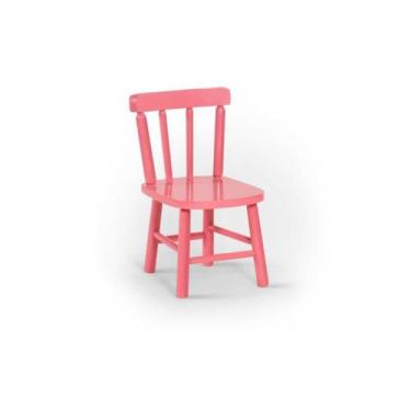 Imagem de Cadeira Infantil em Madeira Maciça Kids Rosa - Straub Web