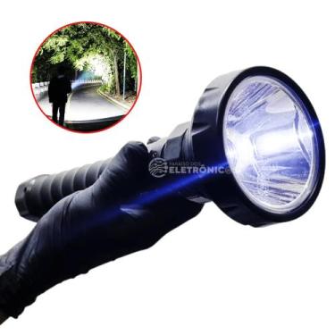 Imagem de Lanterna Grande Super LED Holofote Recarregável 1600A Bivolt DP959C - 