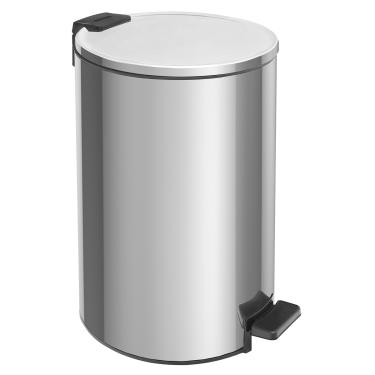 Imagem de Lixeira Loop Aço Inox Polido Balde Interno e Pedal 20 Litros - Tramontina 94547/020