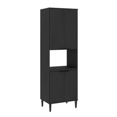 Imagem de Torre Quente Miami Para 1 Forno 4 Portas Carraro Preto Touch