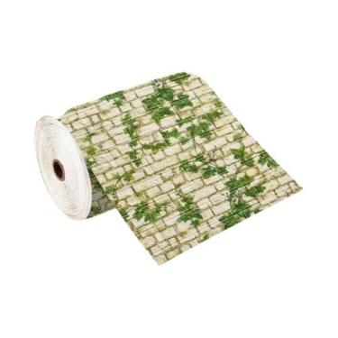 Imagem de Papel De Parede 3D Autoadesivo De Espuma Com Efeito Tijolo Antigo 70cm