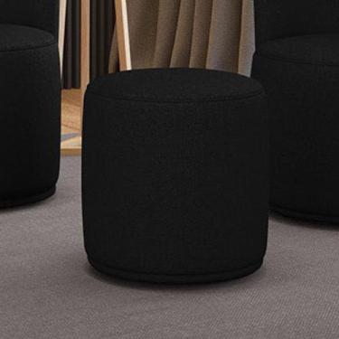 Imagem de Puff Redondo Orgânico para Sala Malu Linho M11 - D'Rossi - D Rossi, Pr