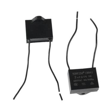 Imagem de Kit De Capacitores Retangulares CBB61 10UF 450V (3 Peças) Para Motor D