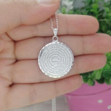 Imagem de Colar folheado a prata FOLHEADO  Pai Nosso - REALIZA SONHOS