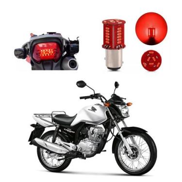 Imagem de Lâmpada Led Freio 2 Polos Sequencial Strobo Moto CG150 Cargo 2014 2015