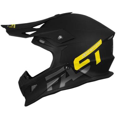 Imagem de Capacete Motocross Pro Tork Fast 788 Solid Masculino Feminino Confortá