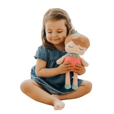 Imagem de Boneca Metoo Frutinhas Pelúcia Original Infantil Presente, Vermelho