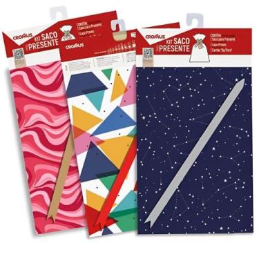 Imagem de Kit Saco De Presente Casual 89x120cm 1 Unidade - 99005952 - Cromus