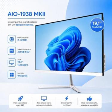 Imagem de Computador All In One Intel Core i5 SSD WiFi HDMI Tela Full HD PC Comp