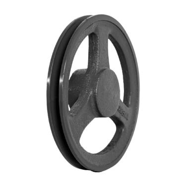 Imagem de Polia Ferro Fundido 1 Canal B 450MM Transmissao Industrial Cubo Usinado Cinza Bivolt Mademil