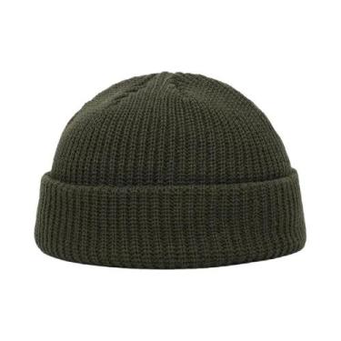 Imagem de Gorro De Lã Tricotado Quente Para Homens E Mulheres, Estilo Sólido E M