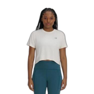 Imagem de Camiseta Cropped Drapey Feminina - New Balance, GG