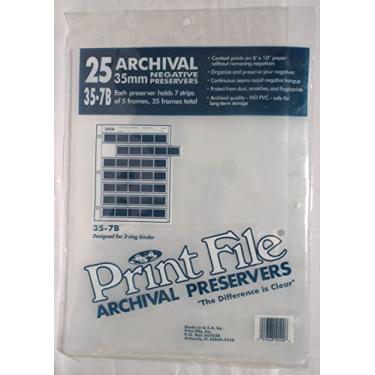 Imagem de Lençóis de armazenamento negativos de filme 357B25 35 mm Printfile - 7 tiras - 2 pacotes com 25