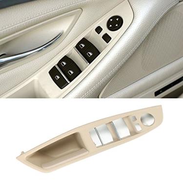 Imagem de Painel de apoio de braço do interruptor de janela, para BMW Série 5 Guarnição da tampa do apoio de braço (lado do motorista) suporte da porta frontal esquerda (serve em: 520 523 525 528 530 535 2010-2016)